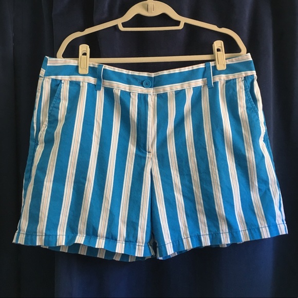 LOFT | Striped 6” Shorts - Picture 2 of 6